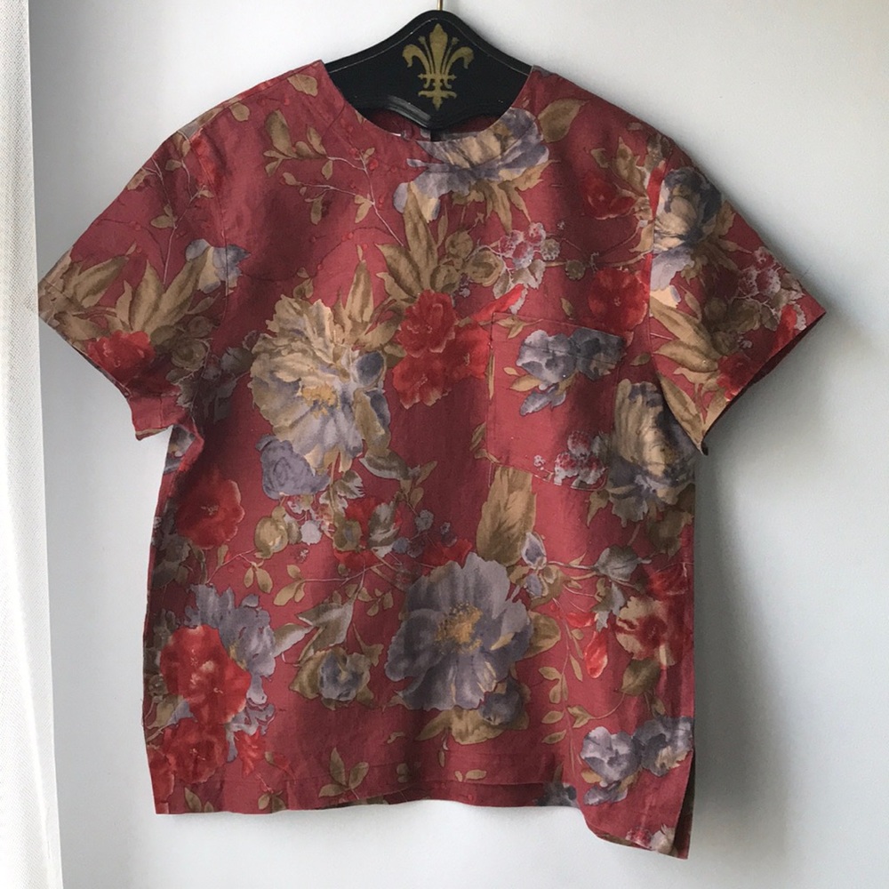 VTG Linen T-Shirt Jones New York